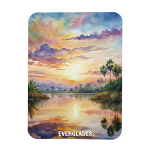 Everglades Nationalpark Wasserfarbenen Malereien Magnet