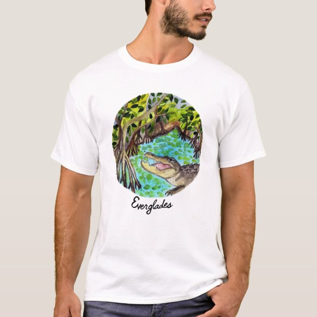 Everglades Nationalpark Watercolor T-Shirt (Vorderseite)