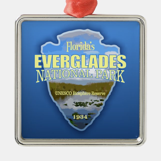 Everglades NP (Pfeilspitzen) Ornament Aus Metall (Vorne)