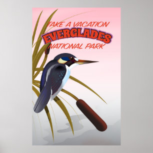 Everglades Vintage Reiseplakat. Poster