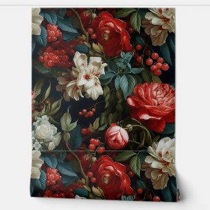 Everglow Weihnachten Florals Botanical Tapete
