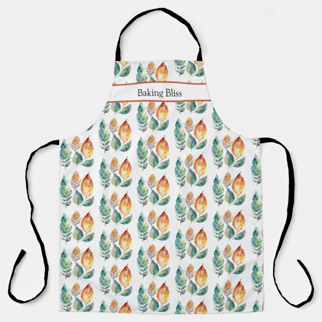 Evergreen & Amber Foliage Art, Brauch Schürze (Vorderseite)