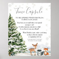 Evergreen Animal Winter Onederland Time Kapsel
