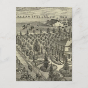 Evergreen Ave Farm Postkarte