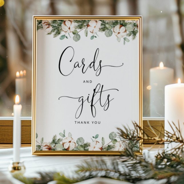 Evergreen Baby Duschkarten und Geschenke Poster (Von Creator hochgeladen)