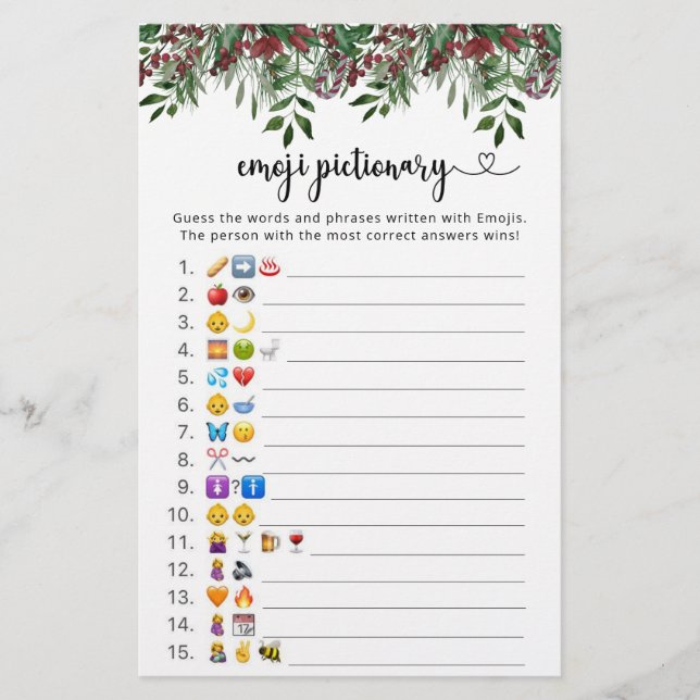 Evergreen Baby Emoji - Bilderspiel (Vorderseite)