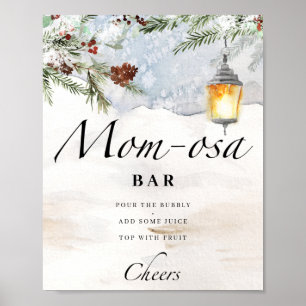 Evergreen baby es ist kalt draußen Mama-osa-Bar Poster