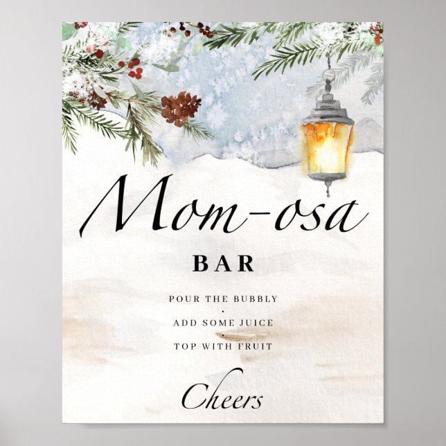 Evergreen baby es ist kalt draußen Mama-osa-Bar Poster (Vorne)