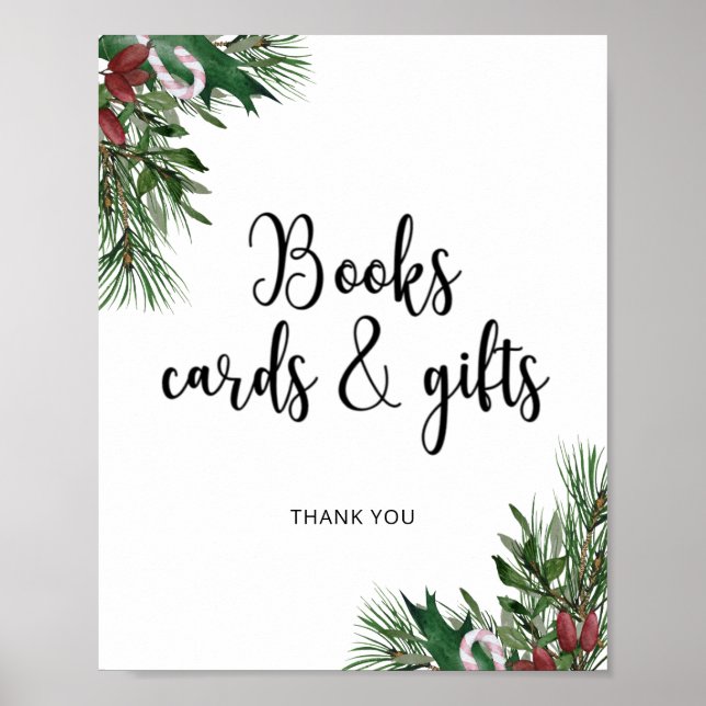 Evergreen BOOKS CARDS UND GIFTS Poster (Vorne)