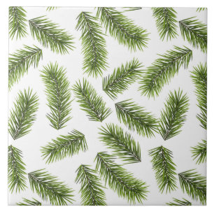 Evergreen Branch Muster Fliese