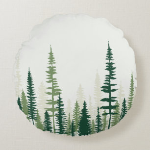 Evergreen Charm Rundes Kissen