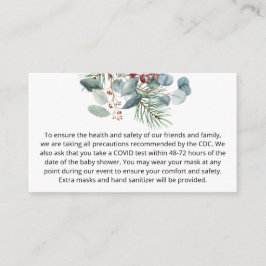 Evergreen Christmas Custom Notes Begleitkarte