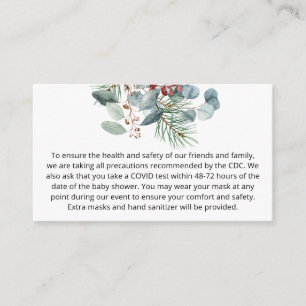 Evergreen Christmas Custom Notes Begleitkarte