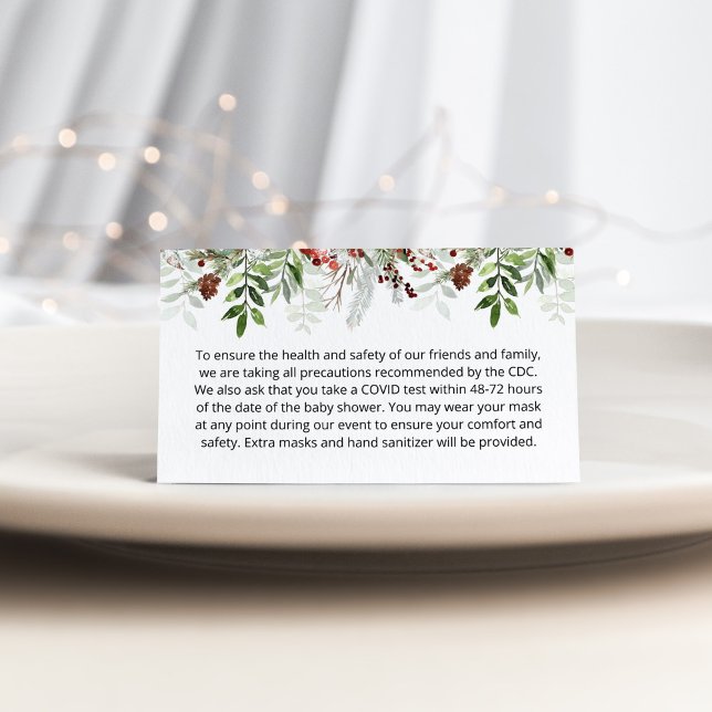Evergreen Christmas Custom notes Encoding Card Begleitkarte (Von Creator hochgeladen)