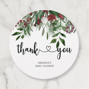 Evergreen Christmas Danke Geschenkanhänger