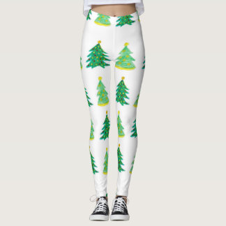 Evergreen Christmas Trees Leggings