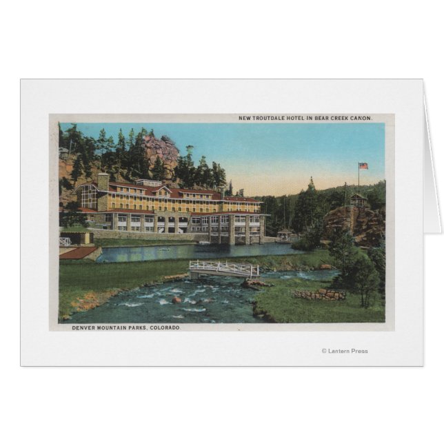 Evergreen, CO - Troutdale Hotel, Bärengraben (Vorderseite (Horizontal))