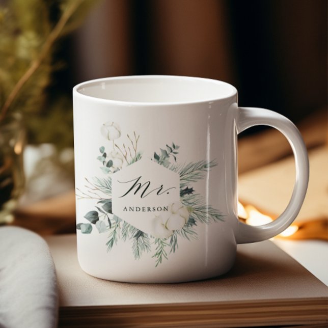 Evergreen & Cotton Blume Herr Personalisiert Kaffeetasse (Von Creator hochgeladen)