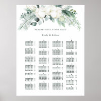 Evergreen & Cotton Blume Hochzeitskarte
