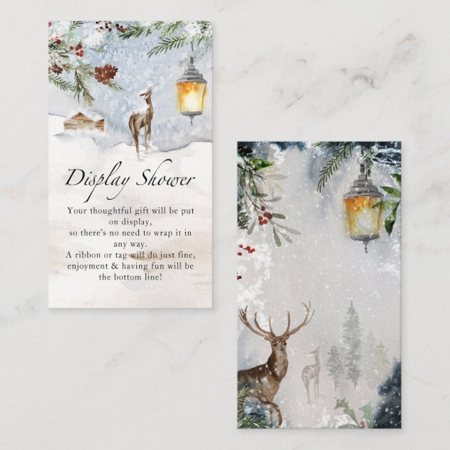 Evergreen Display schouwer Begleitkarte (Vorne/Hinten)