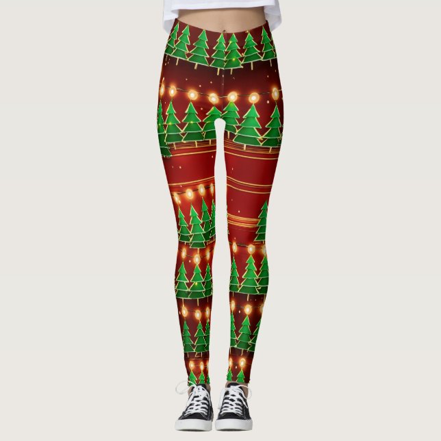 "Evergreen Elegance Leggings" Leggings (Vorderseite)