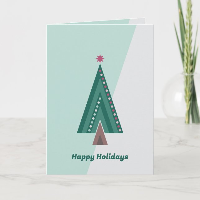 Evergreen Elegance Tree Card Karte (Vorderseite)