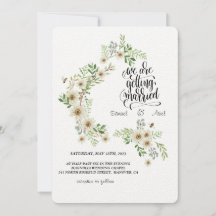 Evergreen Elegance Wedding Einladung