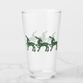 Evergreen Forest Raute Weihnachtsmann Glas