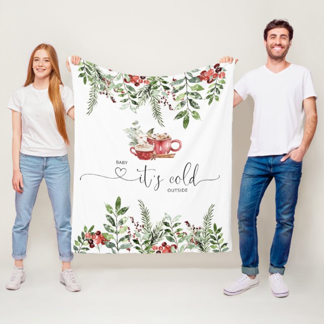 Evergreen gemütliche Baby kalt draußen Fleecedecke (Beispiel)