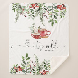 Evergreen gemütliche Baby kalt draußen Sherpadecke