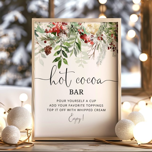 Evergreen Hot Cocoa Bar Poster (Von Creator hochgeladen)