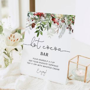 Evergreen Hot Cocoa Bar Sockelschild