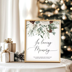 Evergreen in Love Memory Hochzeit Poster