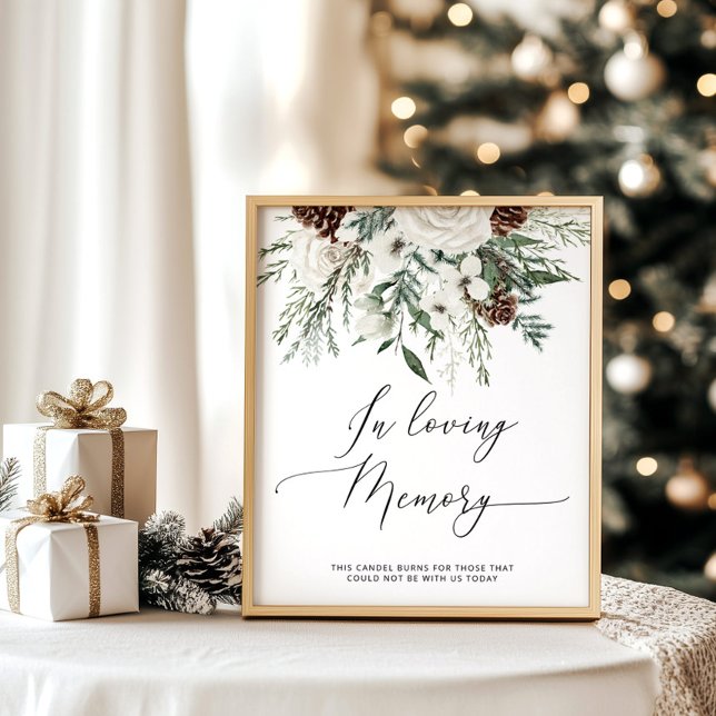 Evergreen in Love Memory Hochzeit Poster (Von Creator hochgeladen)