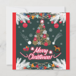 Evergreen Joy of Christmas Dankeskarte