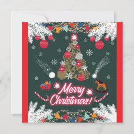 Evergreen Joy of Christmas Feiertagskarte