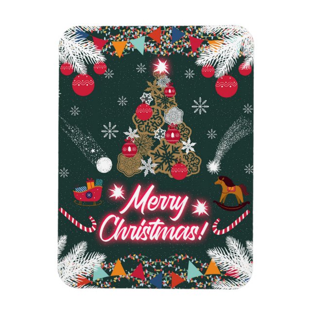 Evergreen Joy of Christmas Magnet (Vertikal)