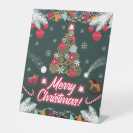 Evergreen Joy of Christmas Sockelschild