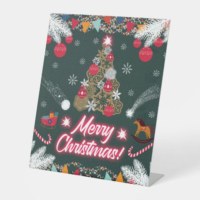 Evergreen Joy of Christmas Sockelschild (Vorderseite)