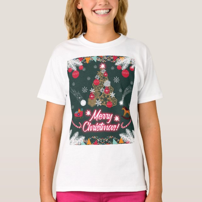 Evergreen Joy of Christmas T-Shirt (Vorderseite)