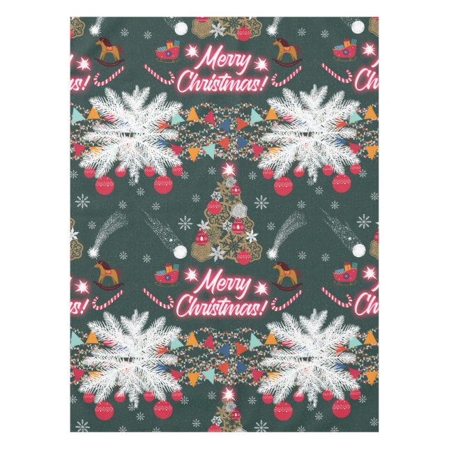 Evergreen Joy of Christmas Tischdecke (Vorderseite)