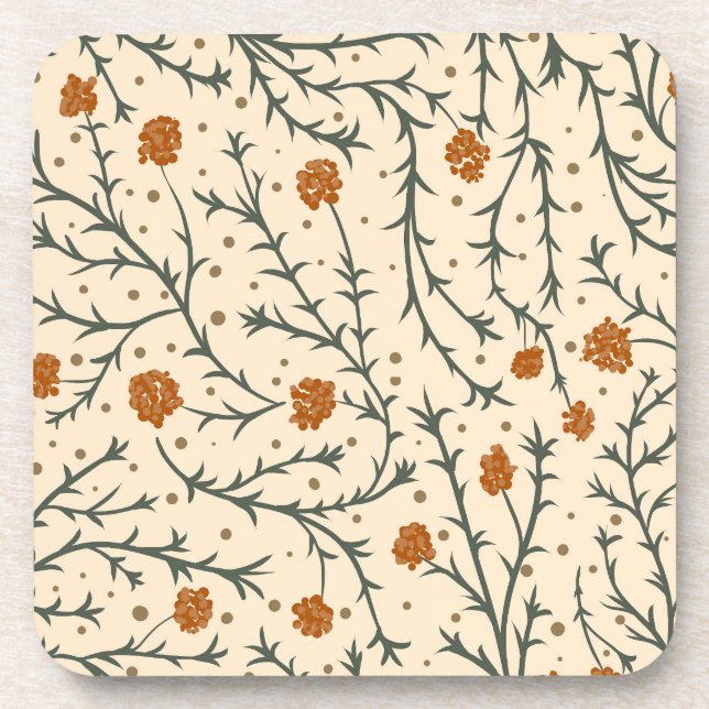 Evergreen Kisses Under the Mistletoe Getränkeuntersetzer (Vorderseite)