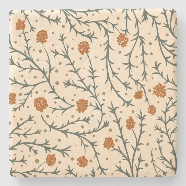 Evergreen Kisses Under the Mistletoe Steinuntersetzer (Vorderseite)