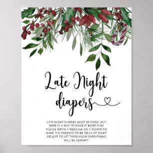 Evergreen Late night diaper game Poster