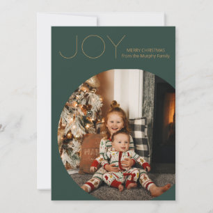 EVERGREEN Moderne Freude Minimalistische Weihnacht Feiertagskarte
