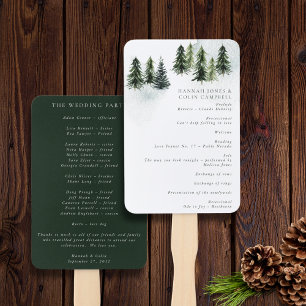 Evergreen Mountain Glen White Green Black Program Fächer