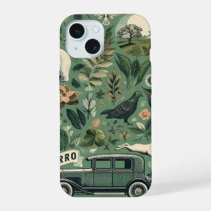 Evergreen Phone Case - Design für Natur und Retro iPhone 15 Hülle