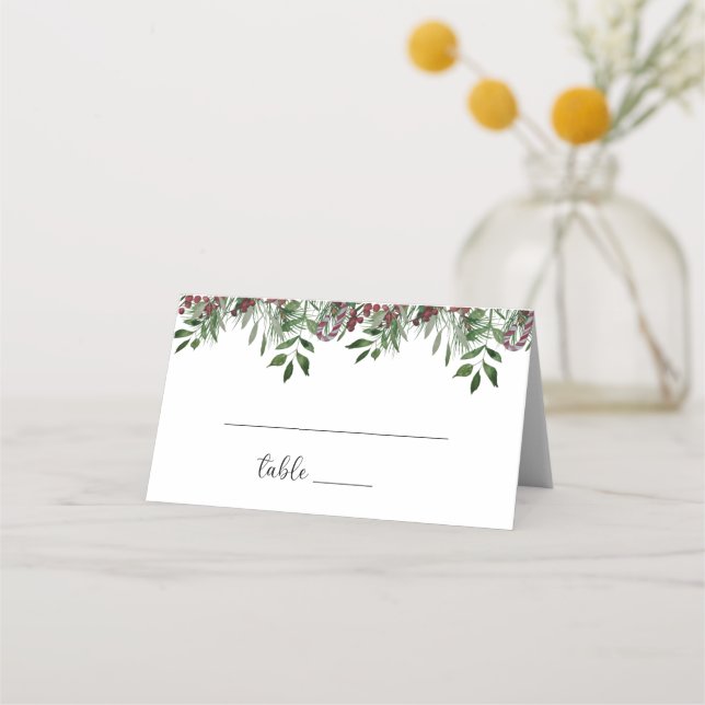 Evergreen Platzkarte (Vorderseite)