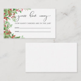 Evergreen rät wie viele Candies-Einschlusskarten Begleitkarte