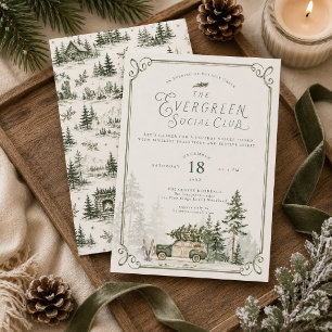 Evergreen Social Club Weihnachtsfeier Einladung